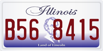IL license plate B568415