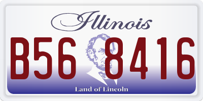 IL license plate B568416