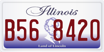 IL license plate B568420