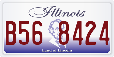 IL license plate B568424