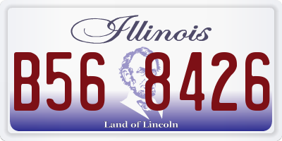 IL license plate B568426