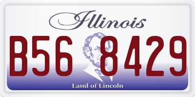 IL license plate B568429