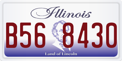 IL license plate B568430