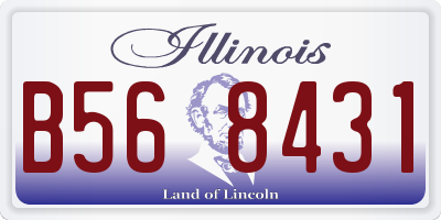 IL license plate B568431