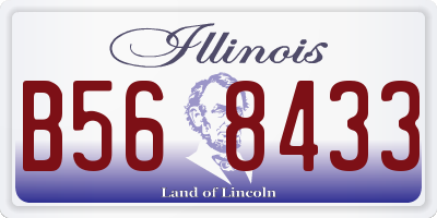 IL license plate B568433