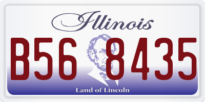 IL license plate B568435