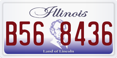 IL license plate B568436