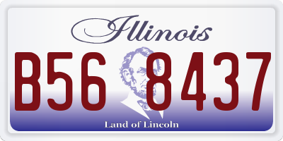 IL license plate B568437