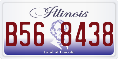IL license plate B568438