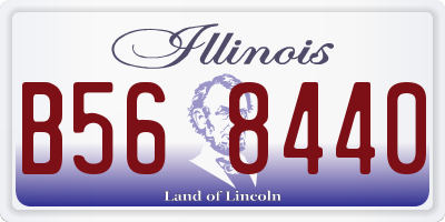 IL license plate B568440