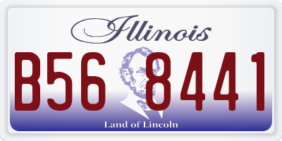 IL license plate B568441