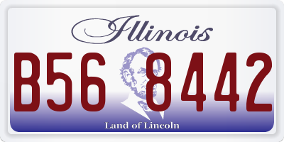 IL license plate B568442