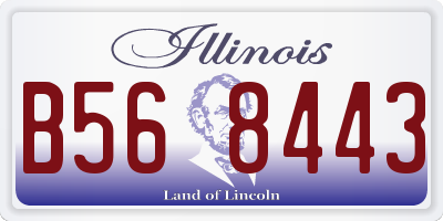 IL license plate B568443