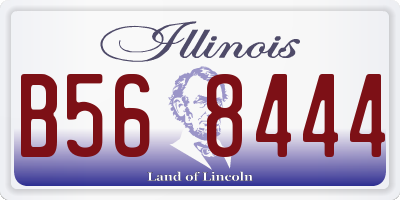 IL license plate B568444