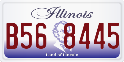 IL license plate B568445