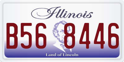 IL license plate B568446