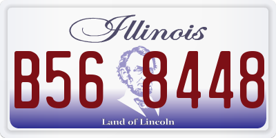 IL license plate B568448