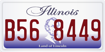 IL license plate B568449