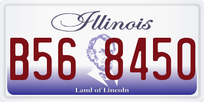IL license plate B568450