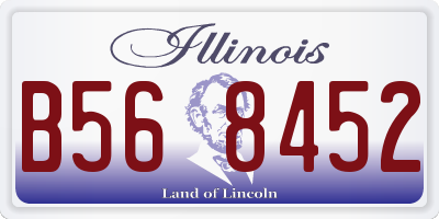 IL license plate B568452
