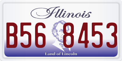 IL license plate B568453