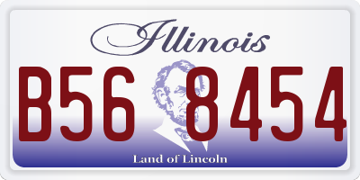 IL license plate B568454
