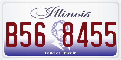 IL license plate B568455