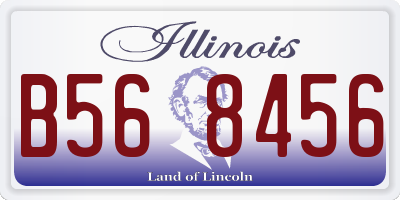 IL license plate B568456