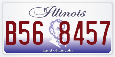 IL license plate B568457