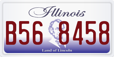 IL license plate B568458