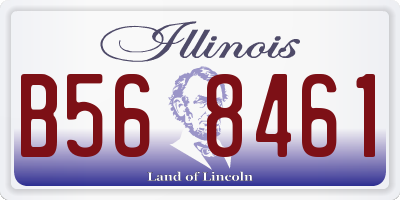 IL license plate B568461