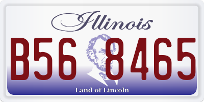 IL license plate B568465