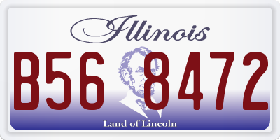 IL license plate B568472