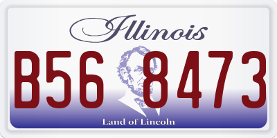 IL license plate B568473