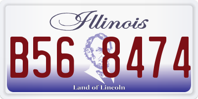 IL license plate B568474
