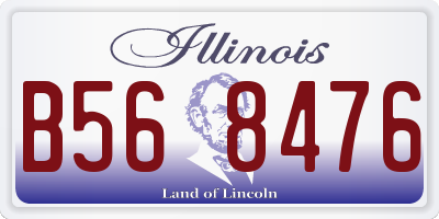 IL license plate B568476