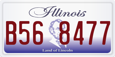IL license plate B568477
