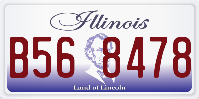 IL license plate B568478