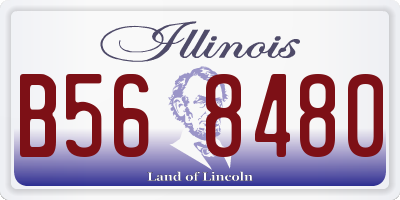 IL license plate B568480