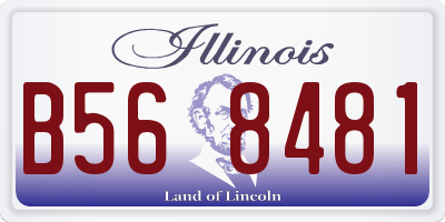 IL license plate B568481