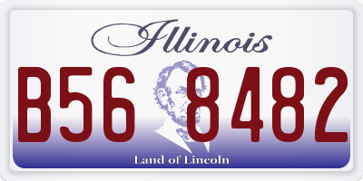 IL license plate B568482
