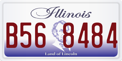 IL license plate B568484