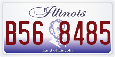 IL license plate B568485