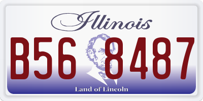IL license plate B568487