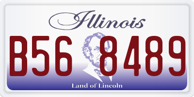 IL license plate B568489
