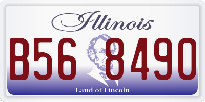 IL license plate B568490