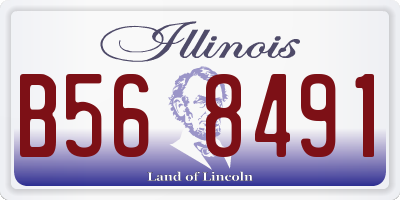 IL license plate B568491