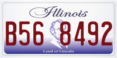 IL license plate B568492