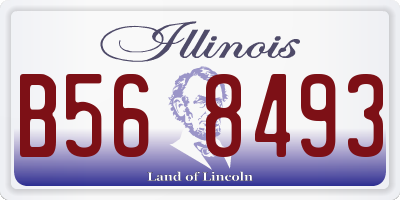IL license plate B568493