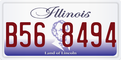 IL license plate B568494